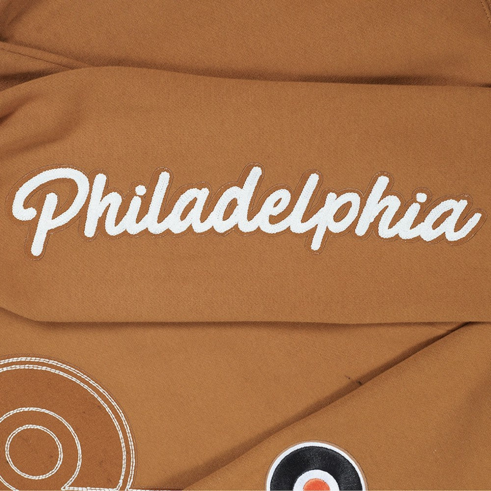 NHL Philadelphia Flyers Pro Standard Paint the City Pullover Sweatshirt - Brown