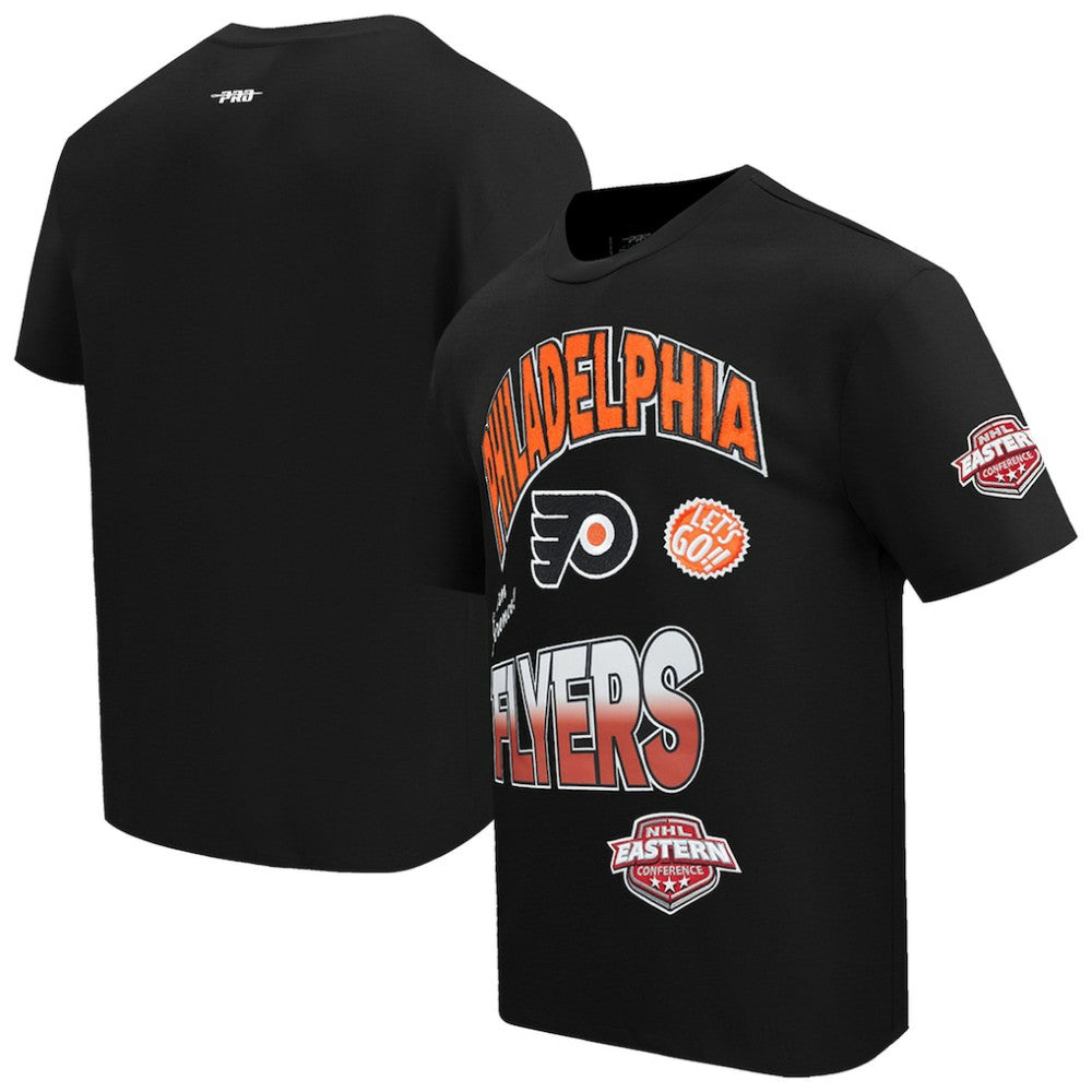 NHL Philadelphia Flyers Pro Standard Turn It Up T-Shirt - Black