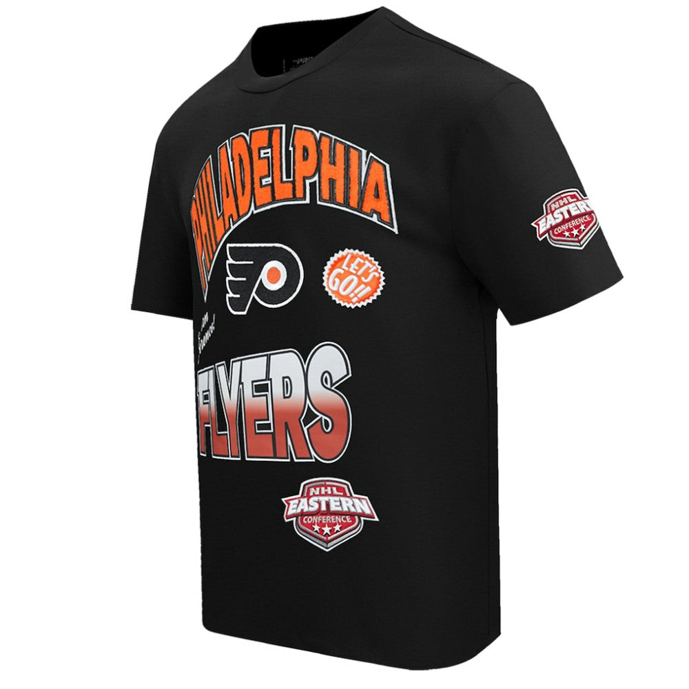 NHL Philadelphia Flyers Pro Standard Turn It Up T-Shirt - Black