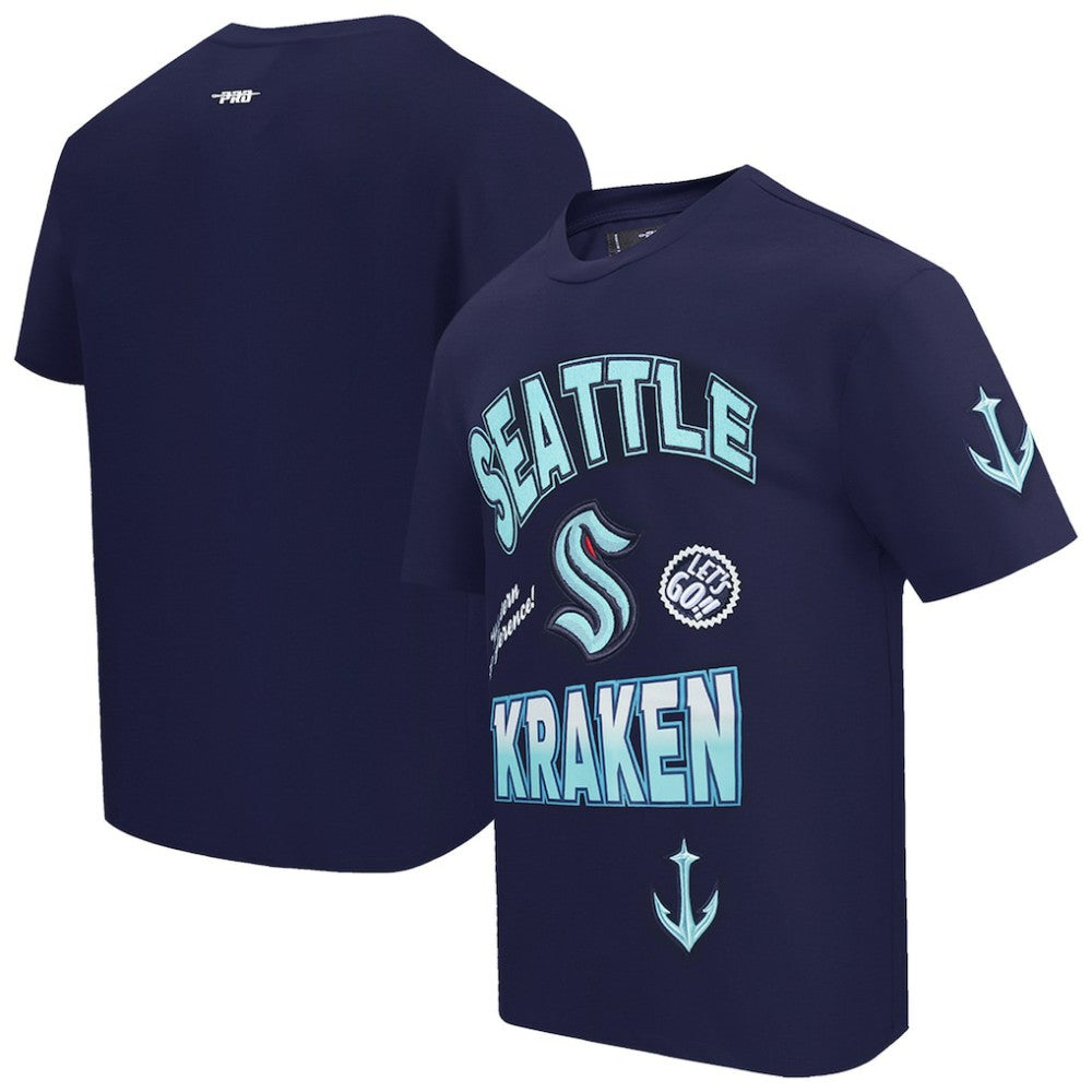 NHL Seattle Kraken Pro Standard Turn It Up T-Shirt - Deep Sea Blue