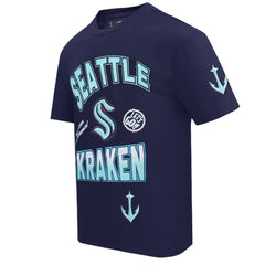 NHL Seattle Kraken Pro Standard Turn It Up T-Shirt - Deep Sea Blue
