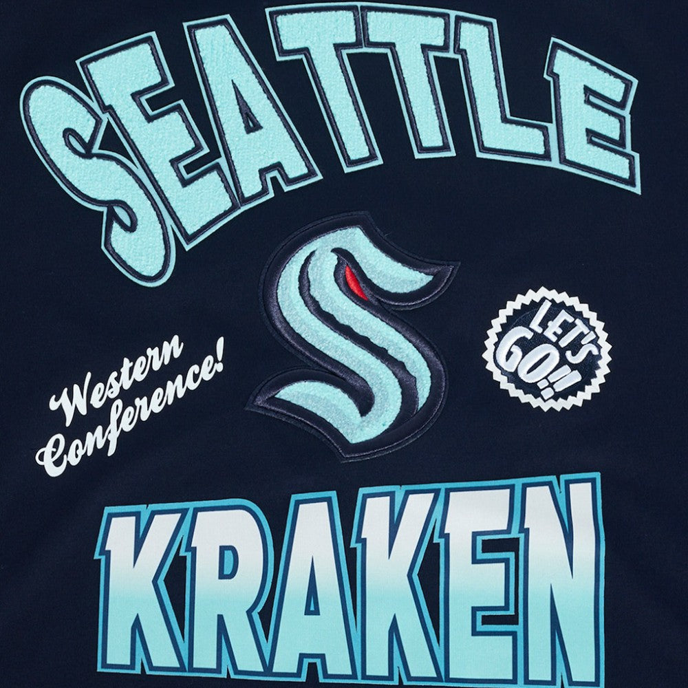 NHL Seattle Kraken Pro Standard Turn It Up T-Shirt - Deep Sea Blue