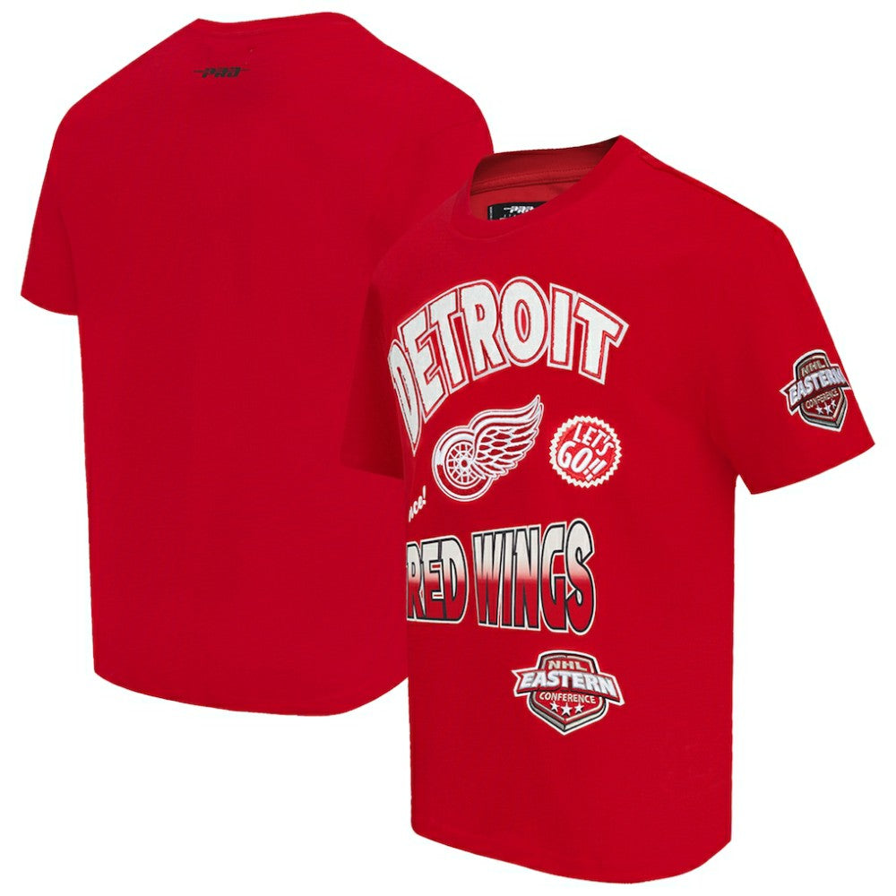 NHL Detroit Red Wings Pro Standard Turn It Up T-Shirt - Red