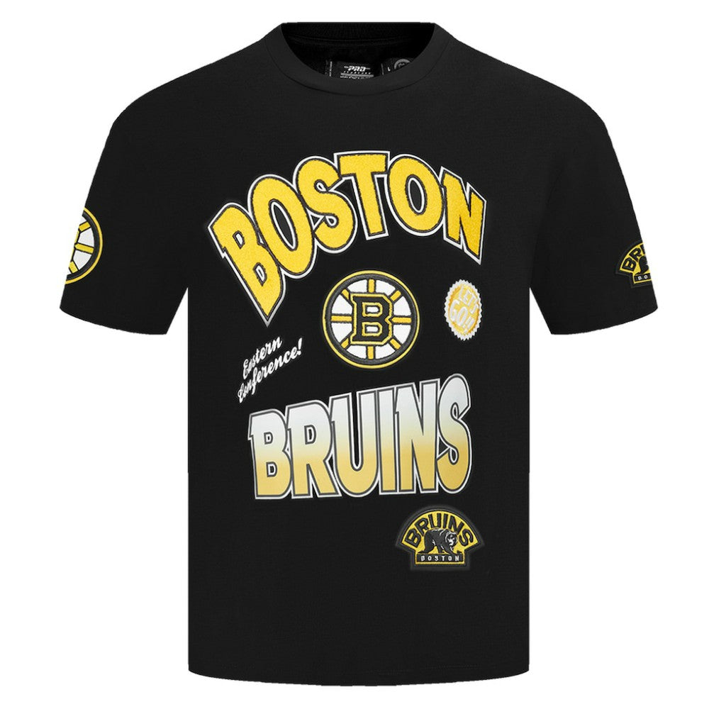 NHL Boston Bruins Pro Standard Turn It Up T-Shirt - Black