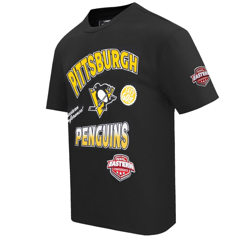 NHL Pittsburgh Penguins Pro Standard Turn It Up T-Shirt - Black