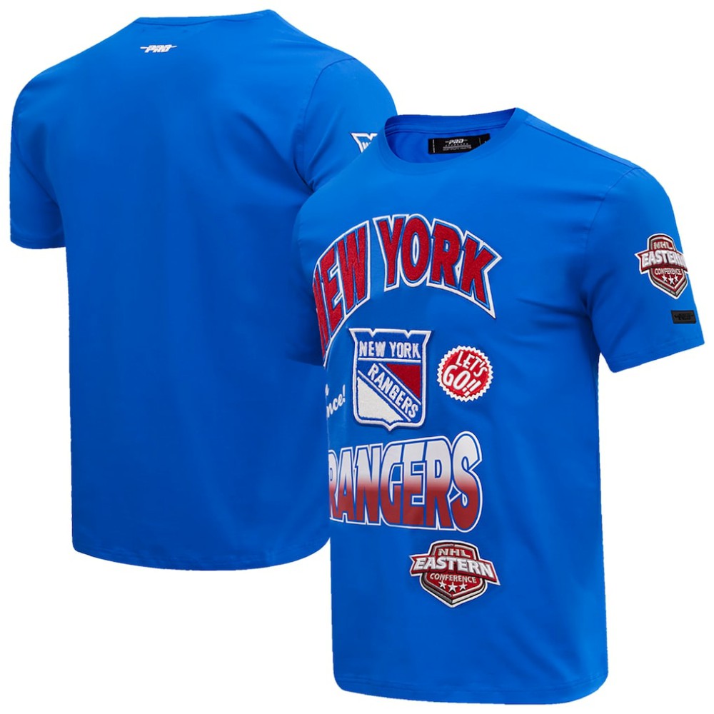 NHL New York Rangers Pro Standard Turn It Up T-Shirt - Blue