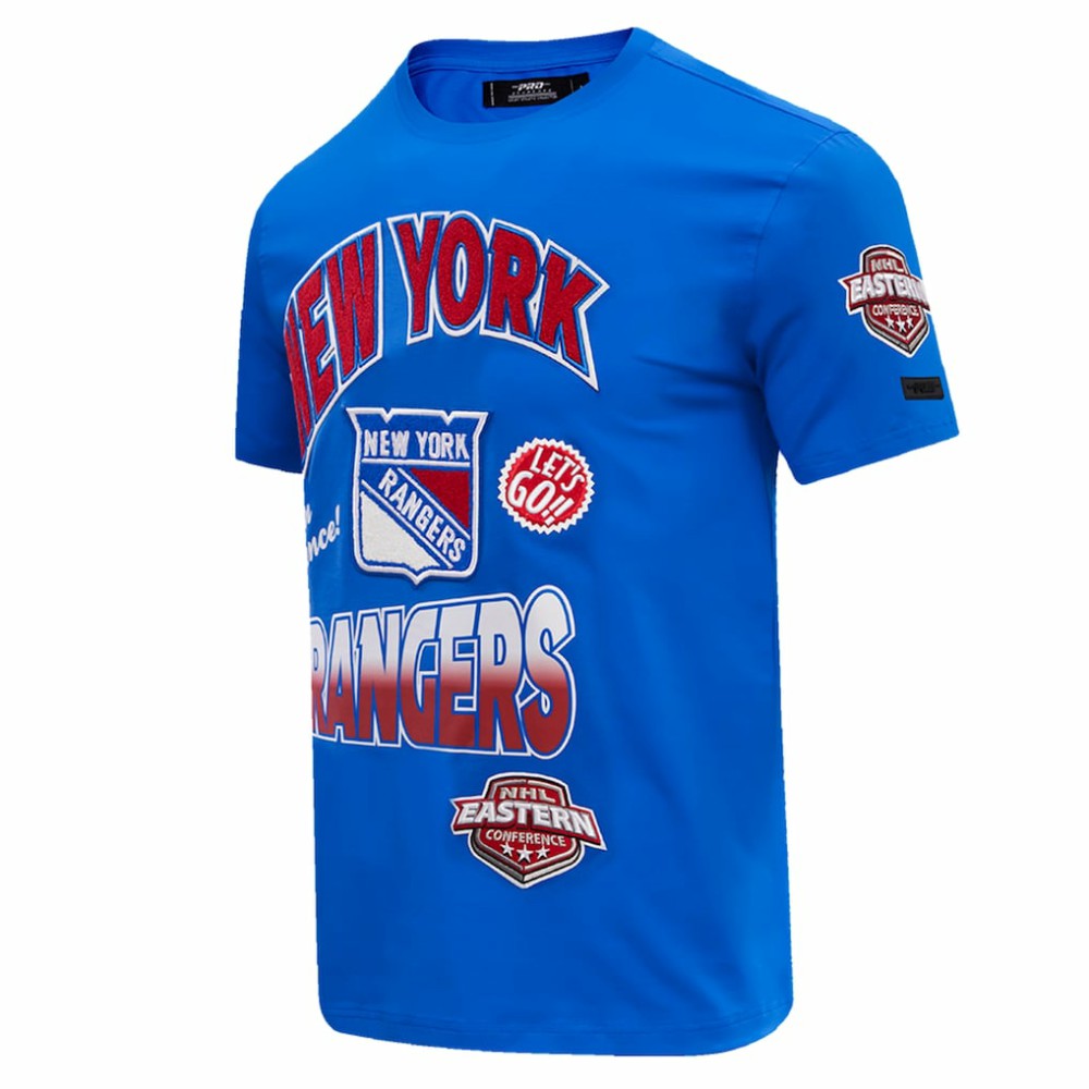 NHL New York Rangers Pro Standard Turn It Up T-Shirt - Blue