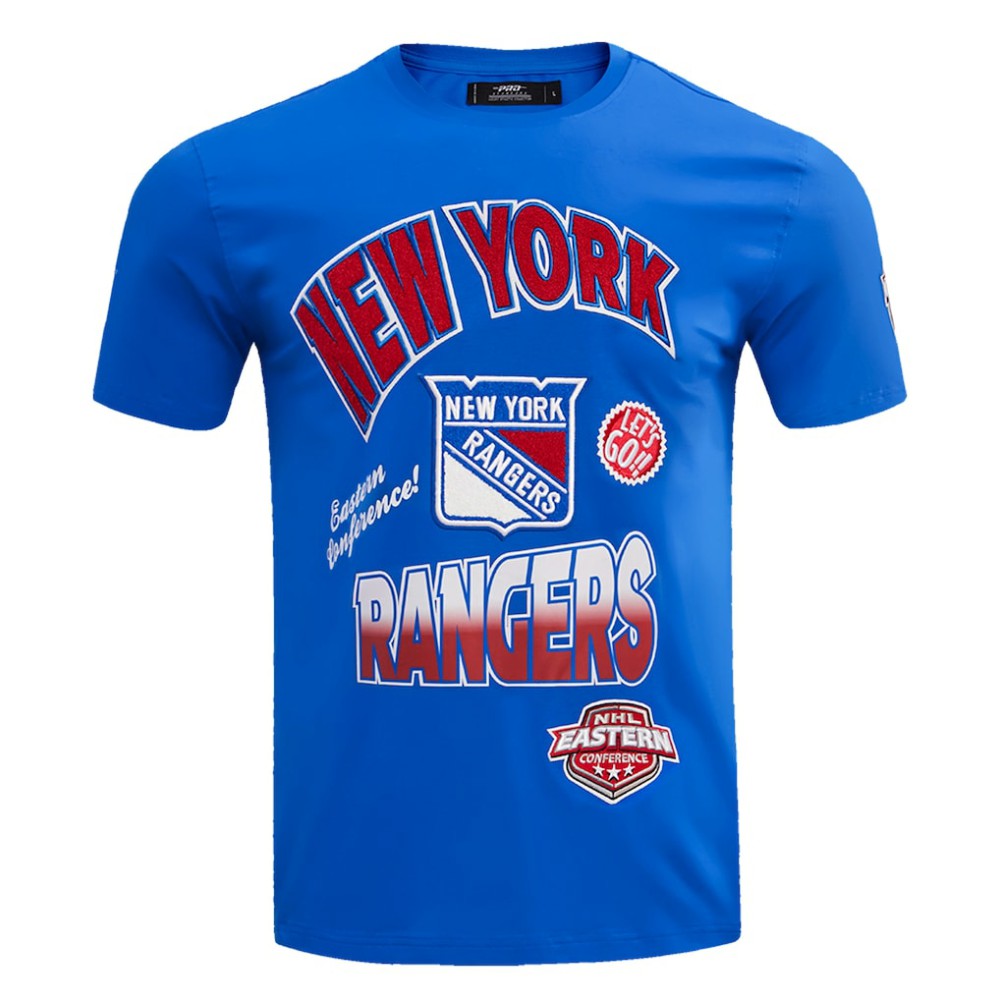 NHL New York Rangers Pro Standard Turn It Up T-Shirt - Blue
