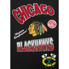 NHL Chicago Blackhawks Pro Standard Turn It Up Dropped Shoulder T-Shirt - Black