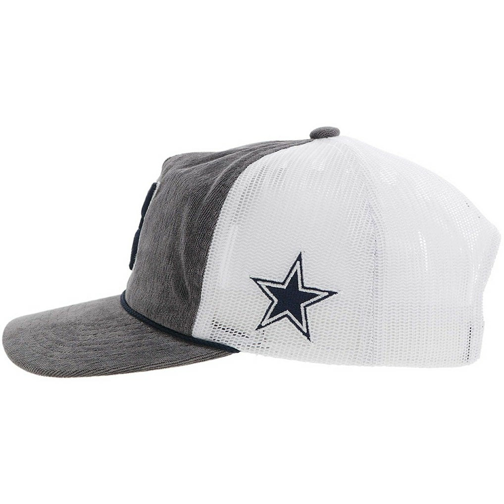 Dallas Cowboys HOOey H Cord Trucker Adjustable Hat Gray