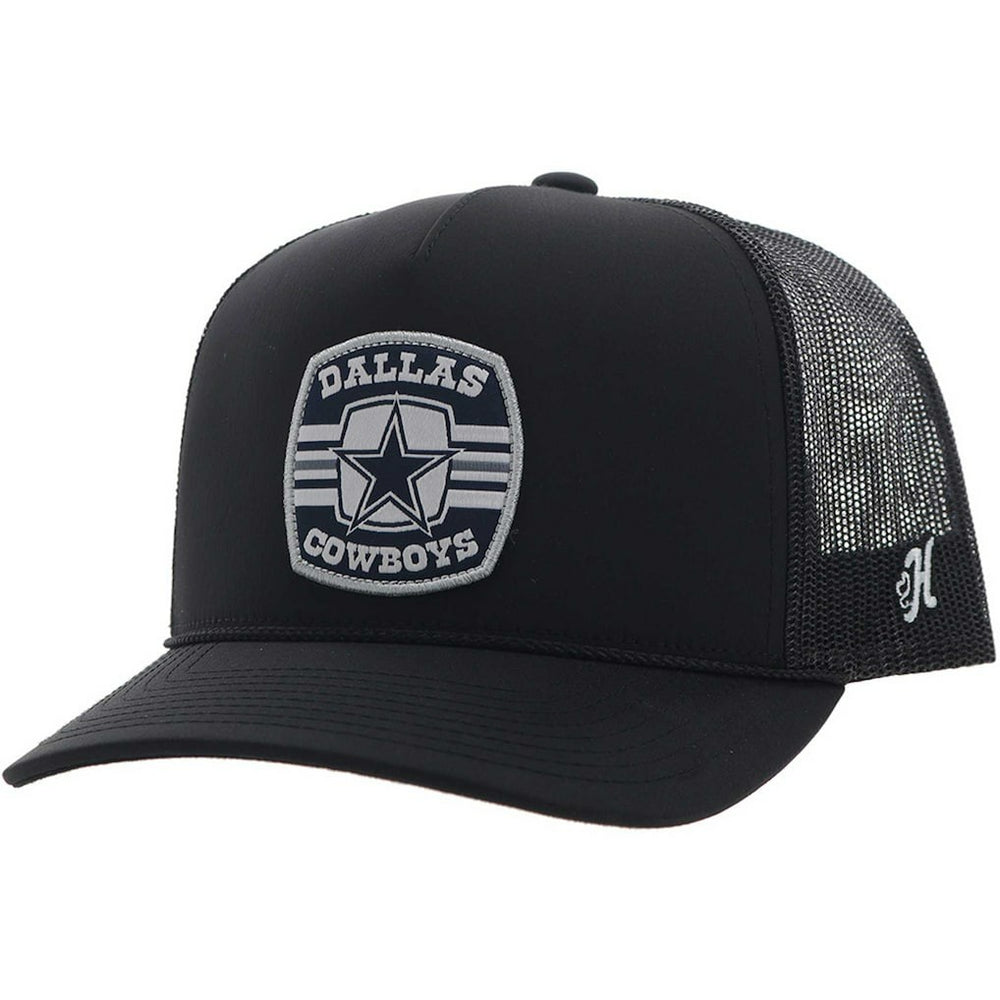 Dallas Cowboys HOOey Patch Rope Trucker Adjustable Hat Black