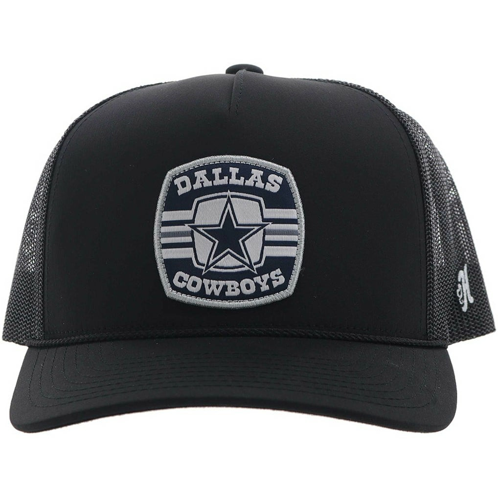 Dallas Cowboys HOOey Patch Rope Trucker Adjustable Hat Black