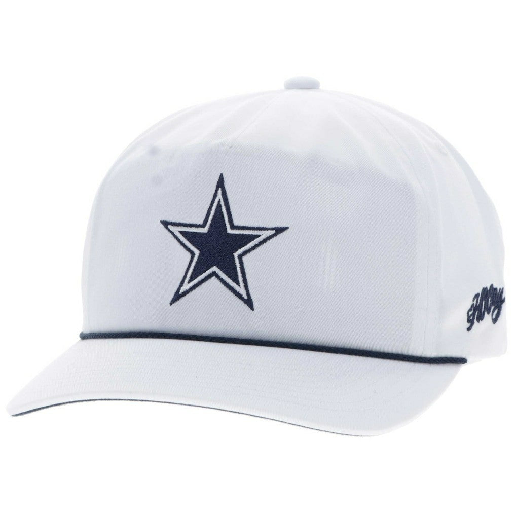 Dallas Cowboys HOOey Star Logo Rope Adjustable Hat White