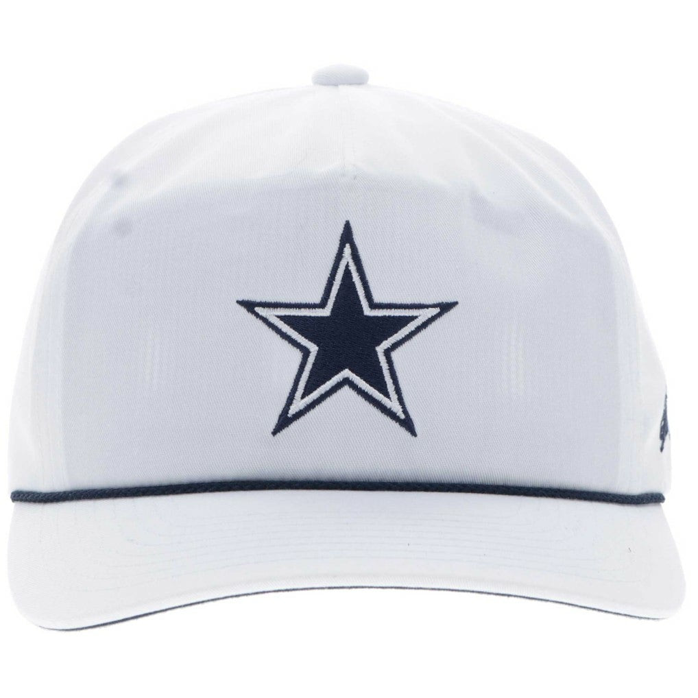 Dallas Cowboys HOOey Star Logo Rope Adjustable Hat White