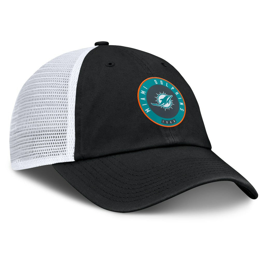 Miami Dolphins Averie Trucker Adjustable Hat Black