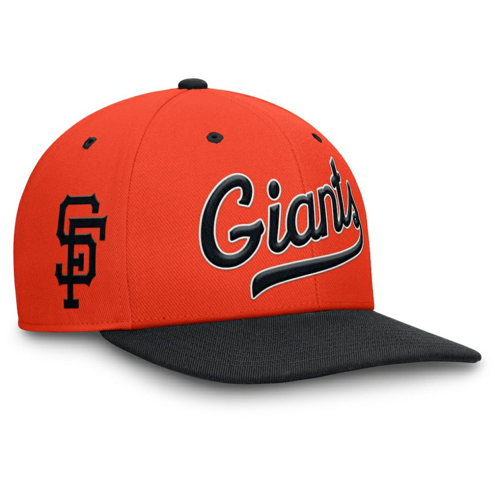 San Francisco Giants Nike Cooperstown Collection Pro Performance Snapback Hat - Orange/Black Hats