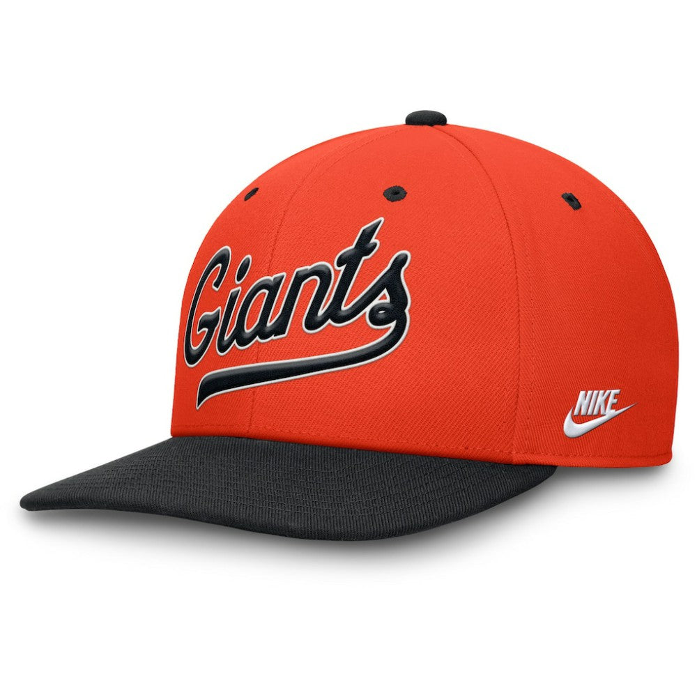 San Francisco Giants Nike Cooperstown Collection Pro Performance Snapback Hat - Orange/Black Hats