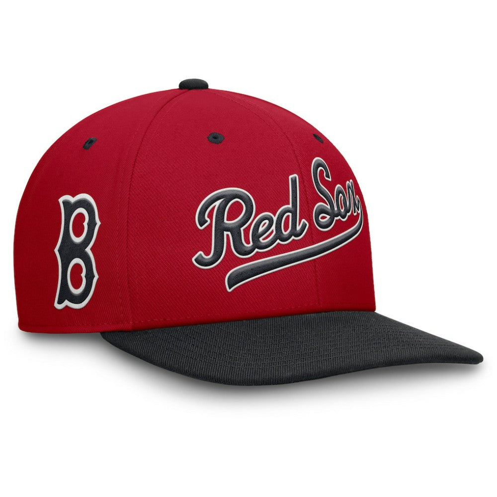 Boston Red Sox Nike Cooperstown Collection Pro Performance Snapback Hat - Red/Navy Hats