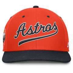 Houston Astros Nike Cooperstown Collection Pro Performance Snapback Hat - Orange/Navy Hats