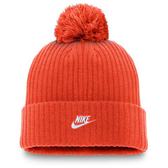 Houston Astros Nike Cooperstown Collection Patch Cuffed Knit Hat with Pom - Orange Hats