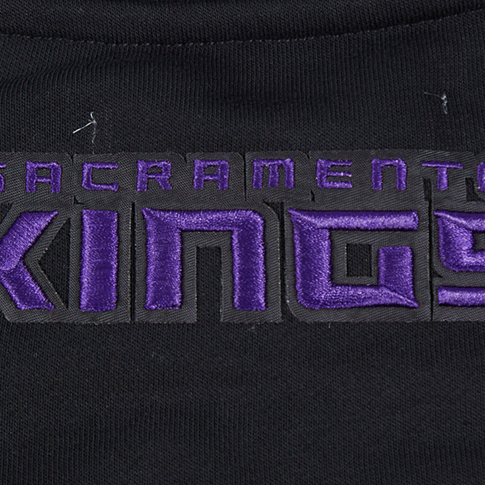 Sacramento Kings Pro Standard Women's Area Code Cropped Pullover Sweatshirt Black