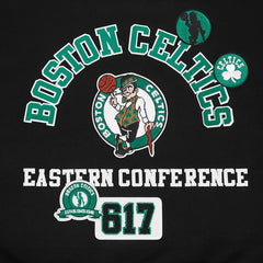 Boston Celtics Pro Standard Women's Area Code Cropped Pullover Sweatshirt Black
