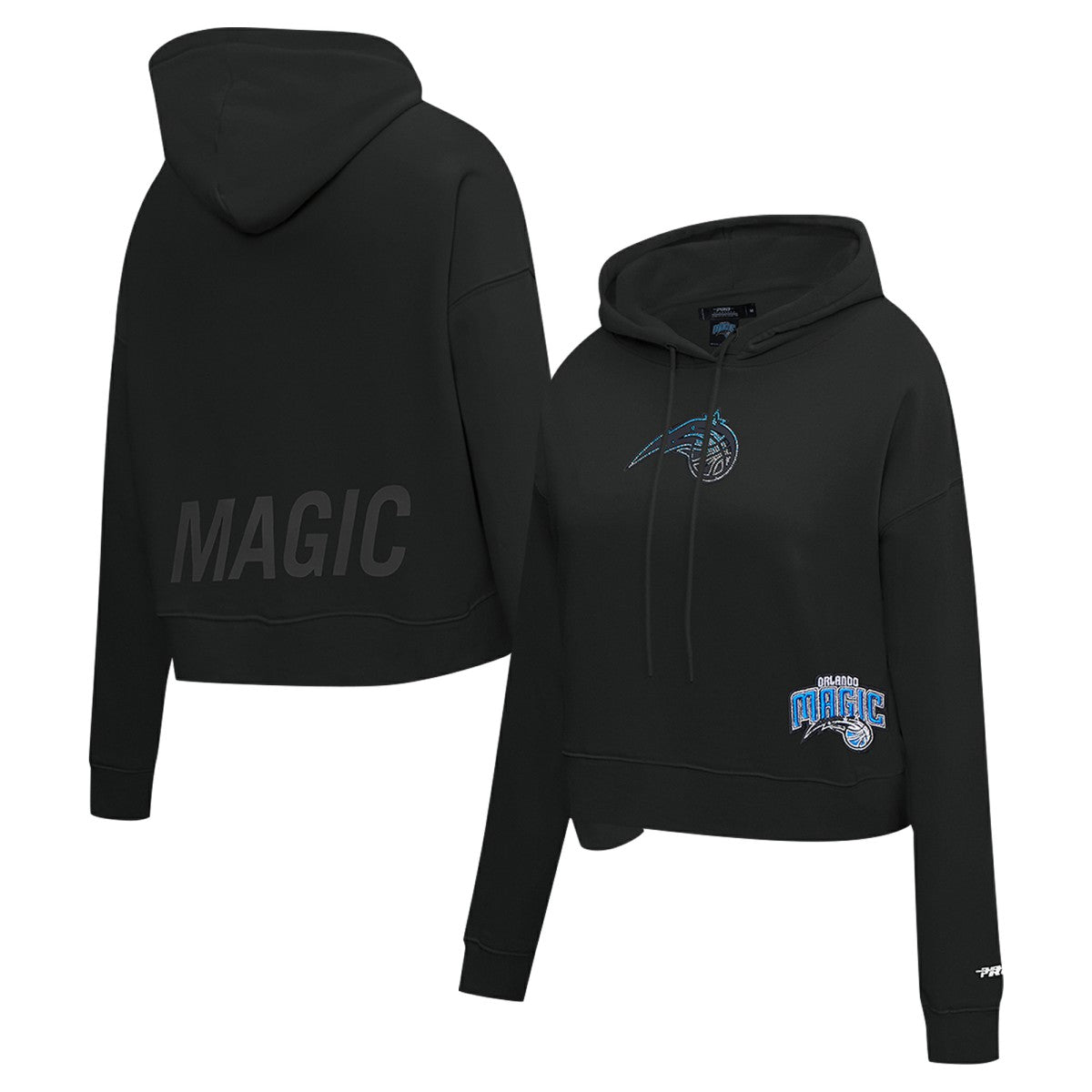Orlando Magic Pro Standard Women's Jewels Cropped Pullover Hoodie Black