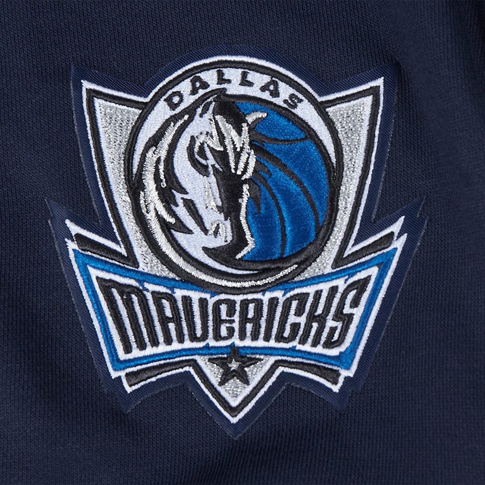 Dallas Mavericks Pro Standard Women's Jewels Cropped Pullover Hoodie Navy