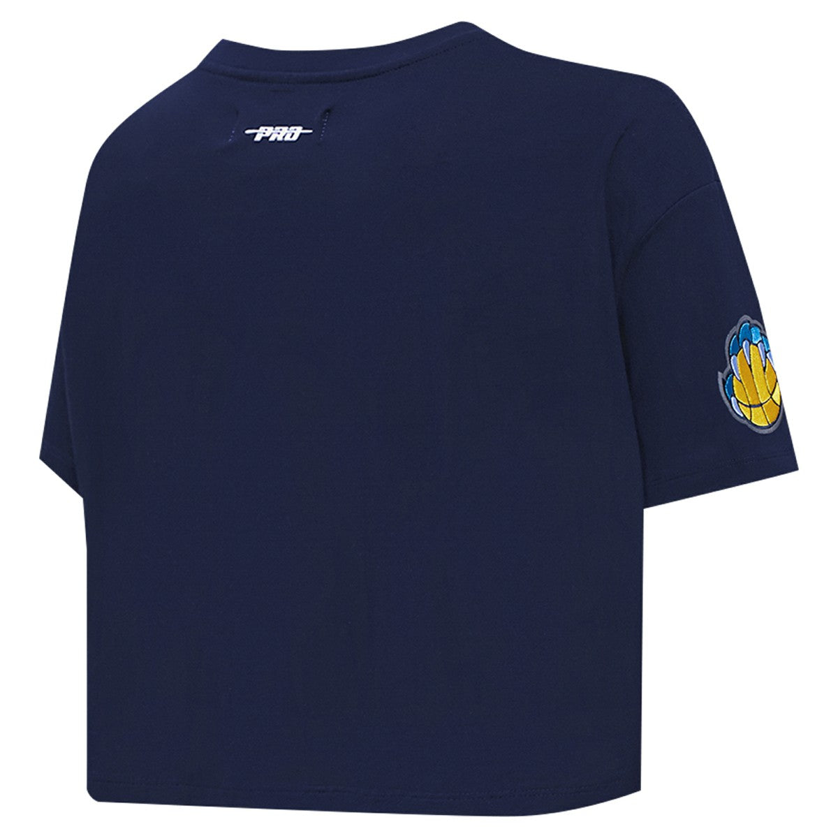 Memphis Grizzlies Pro Standard Women's Jewels Boxy Cropped T-Shirt Navy