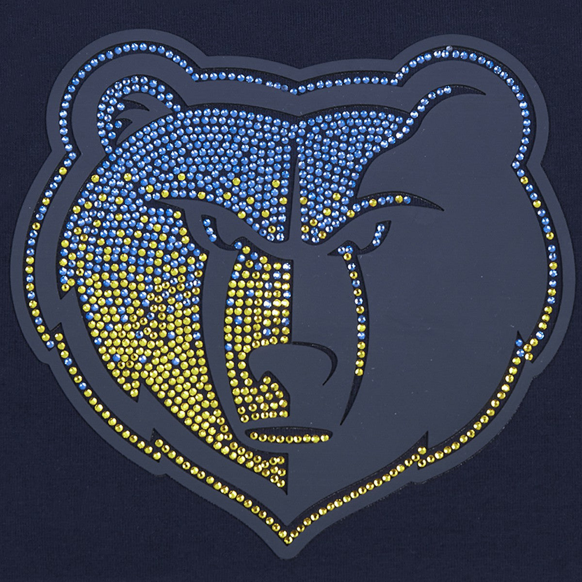Memphis Grizzlies Pro Standard Women's Jewels Boxy Cropped T-Shirt Navy
