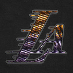 Los Angeles Lakers Pro Standard Women's Jewels Boxy Cropped T-Shirt Black