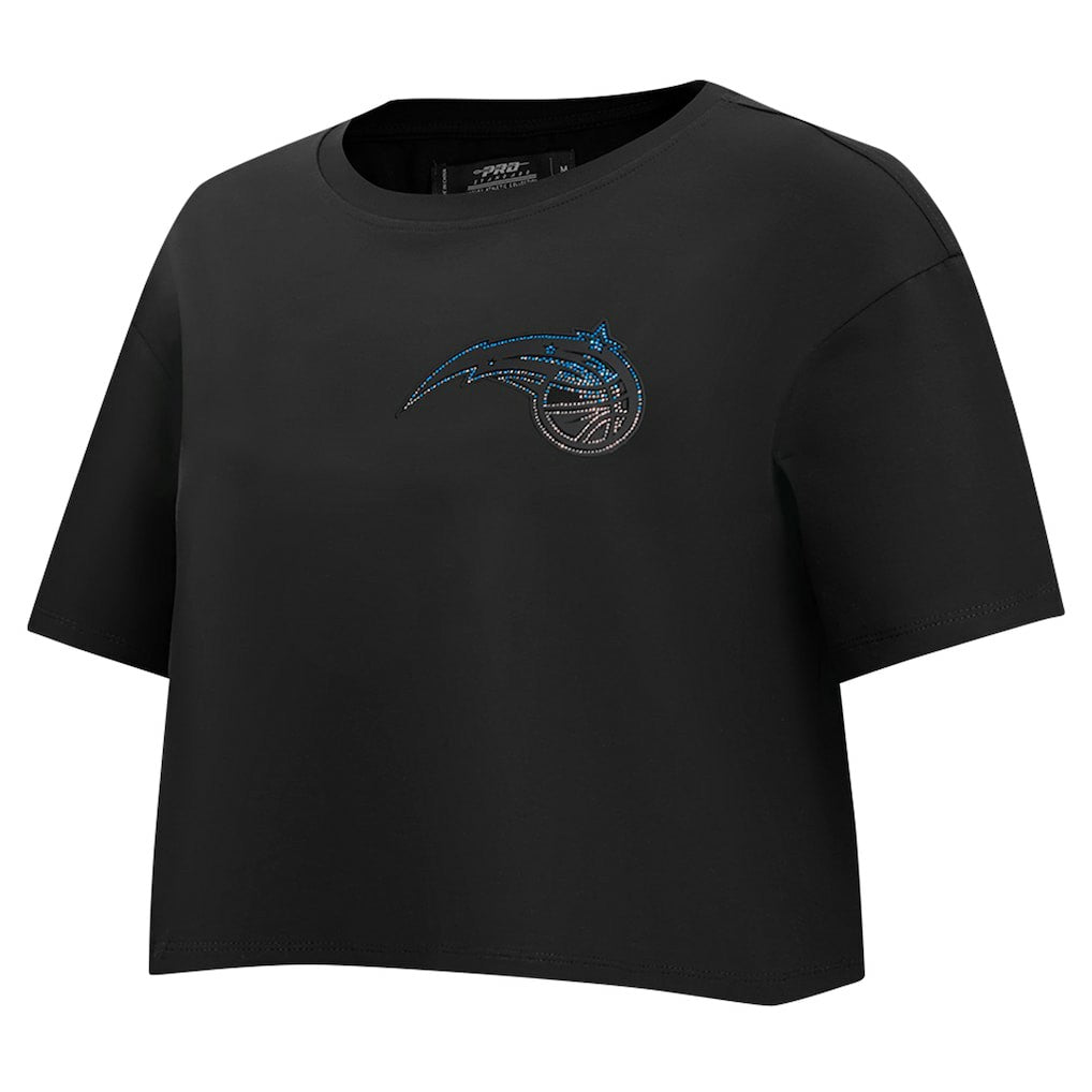 Orlando Magic Pro Standard Women's Jewels Boxy Cropped T-Shirt Black