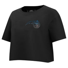 Orlando Magic Pro Standard Women's Jewels Boxy Cropped T-Shirt Black