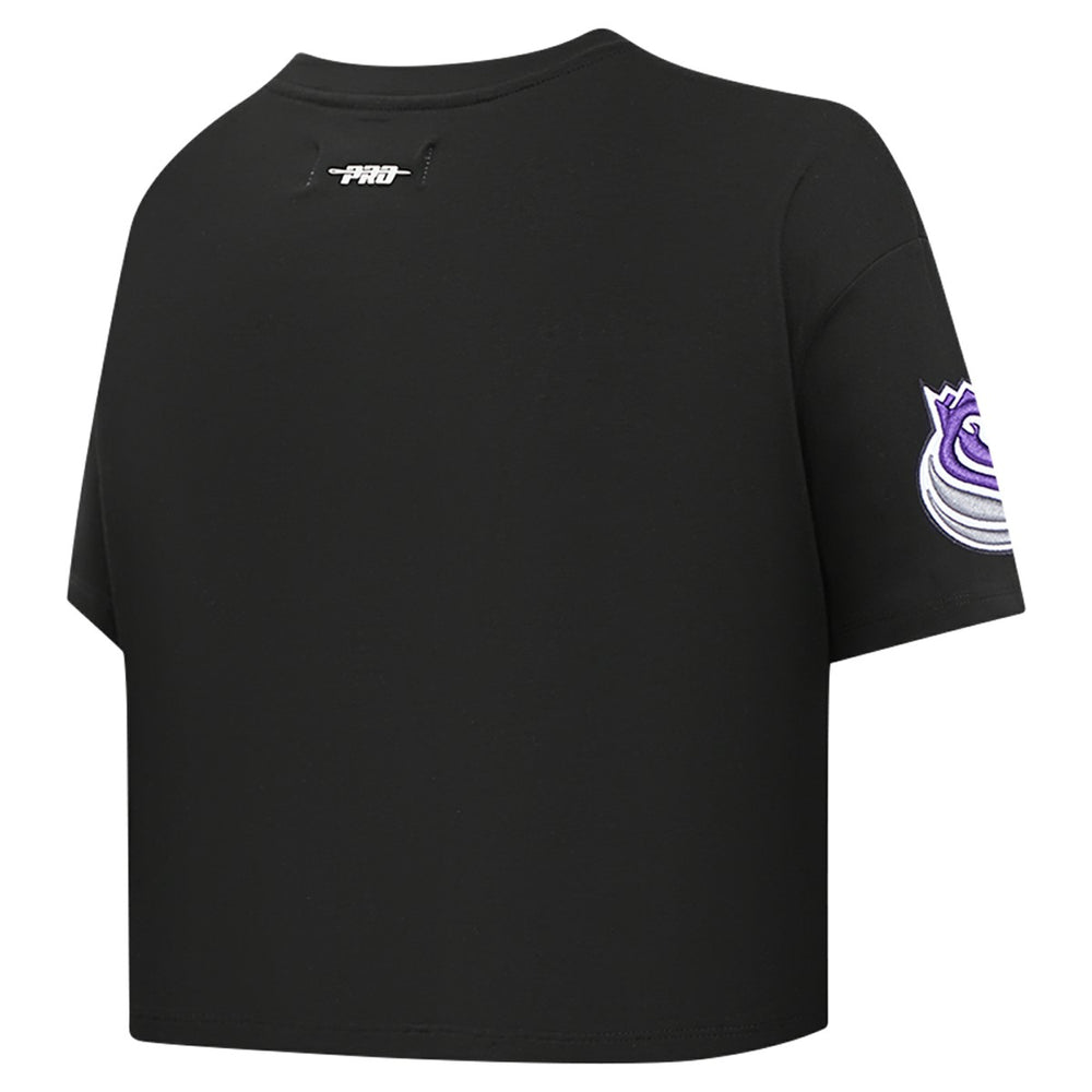 Sacramento Kings Pro Standard Women's Jewels Boxy Cropped T-Shirt Black