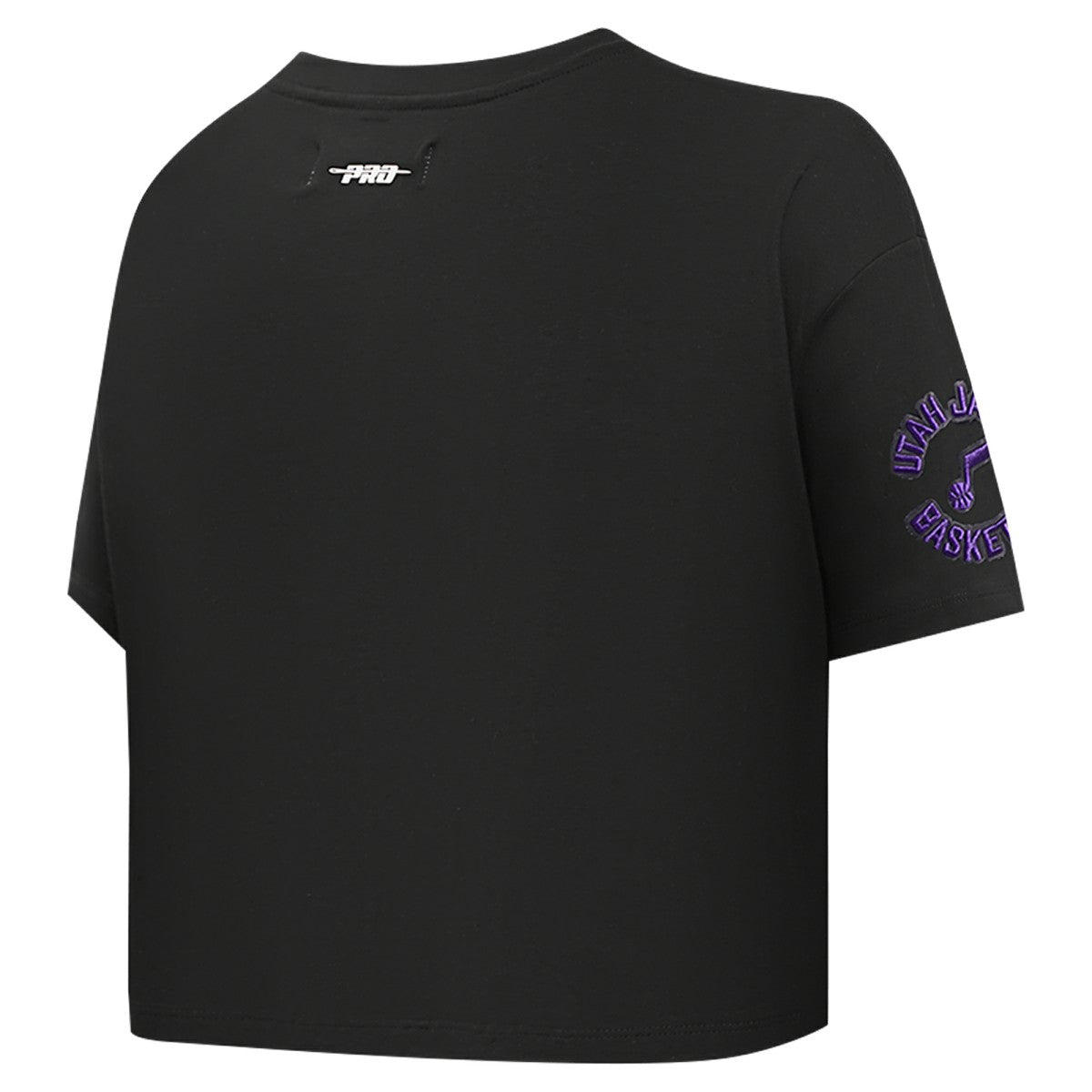 Utah Jazz Pro Standard Women's Jewels Boxy Cropped T-Shirt Black