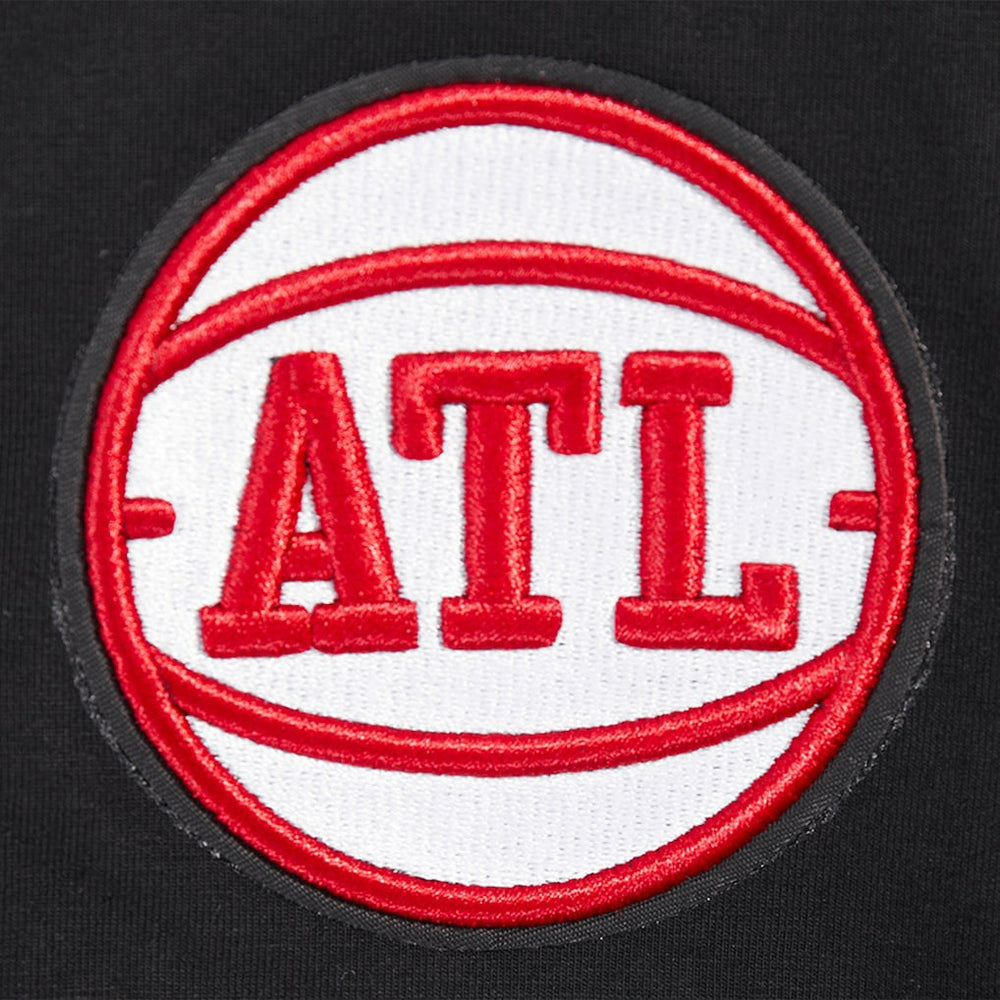 Atlanta Hawks Pro Standard Women's Jewels Boxy Cropped T-Shirt Black