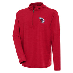 Cleveland Guardians Antigua Tidy Quarter-Zip Hoodie - Heather Red Hoodies