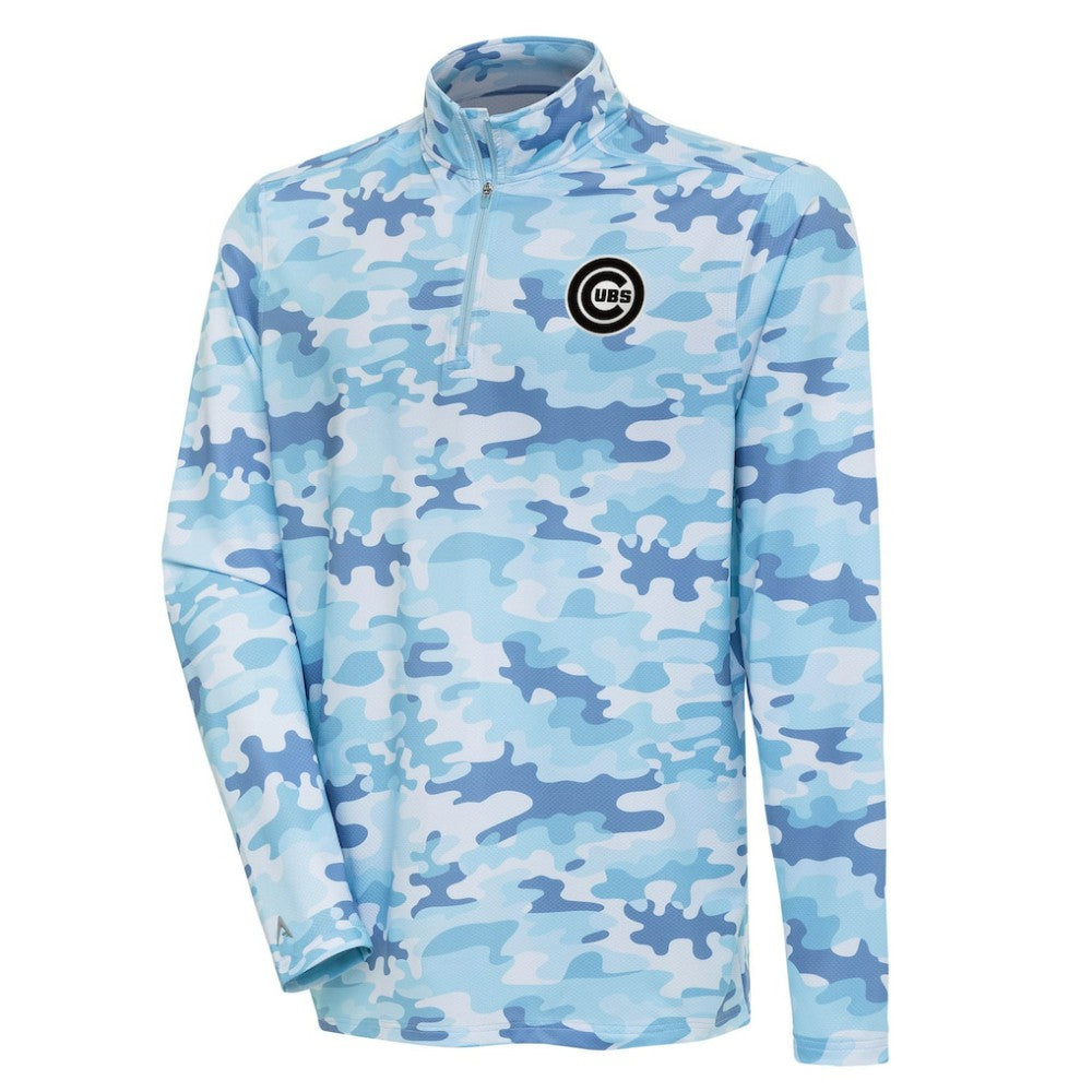 Chicago Cubs Antigua Discord Quarter-Zip Sweatshirt - White Sweatshirts