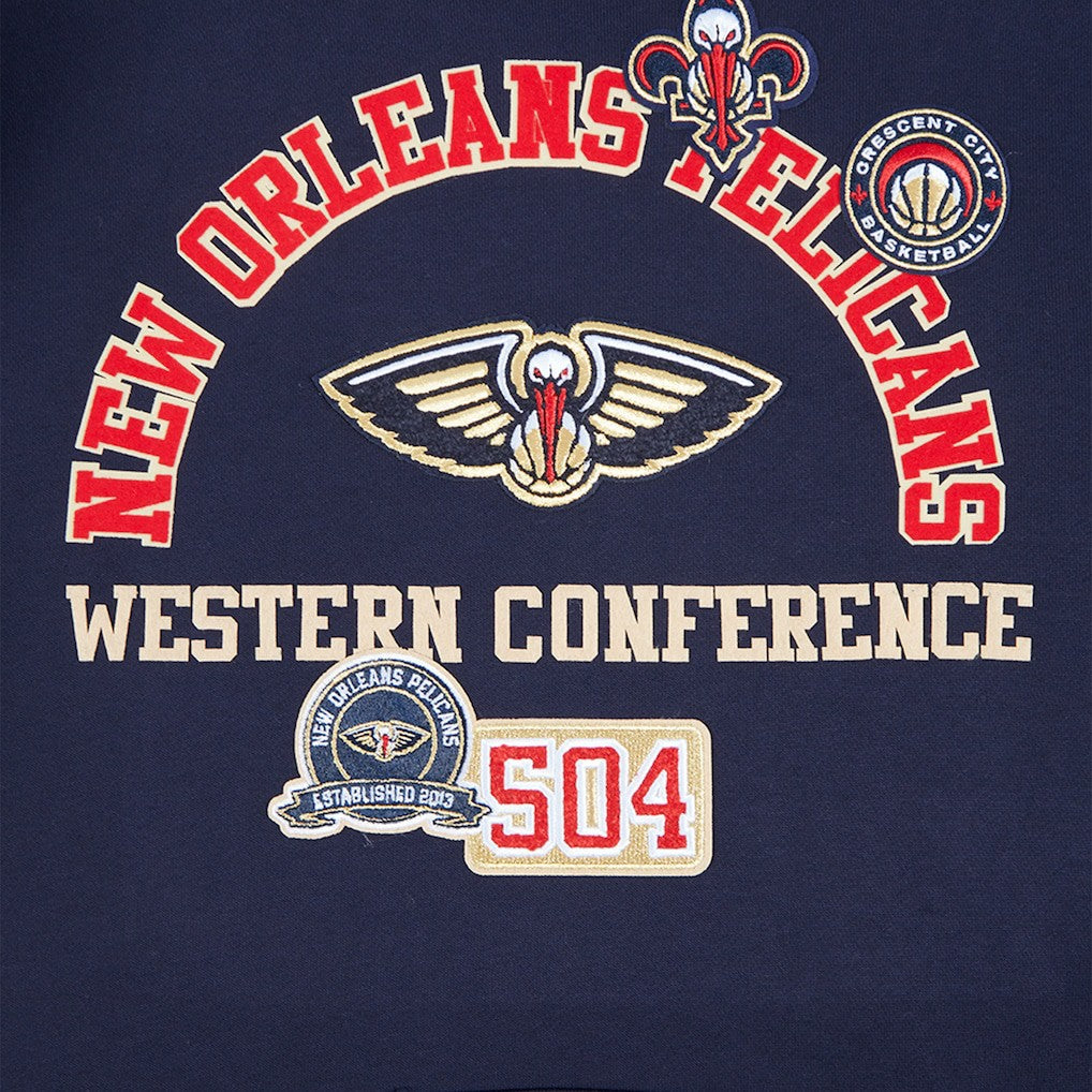New Orleans Pelicans Pro Standard Area Code Pullover Hoodie Navy