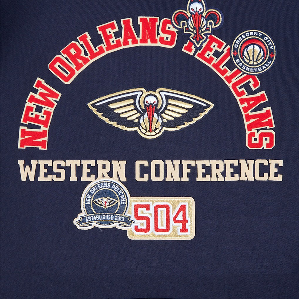 New Orleans Pelicans Pro Standard Area Code Pullover Hoodie Navy