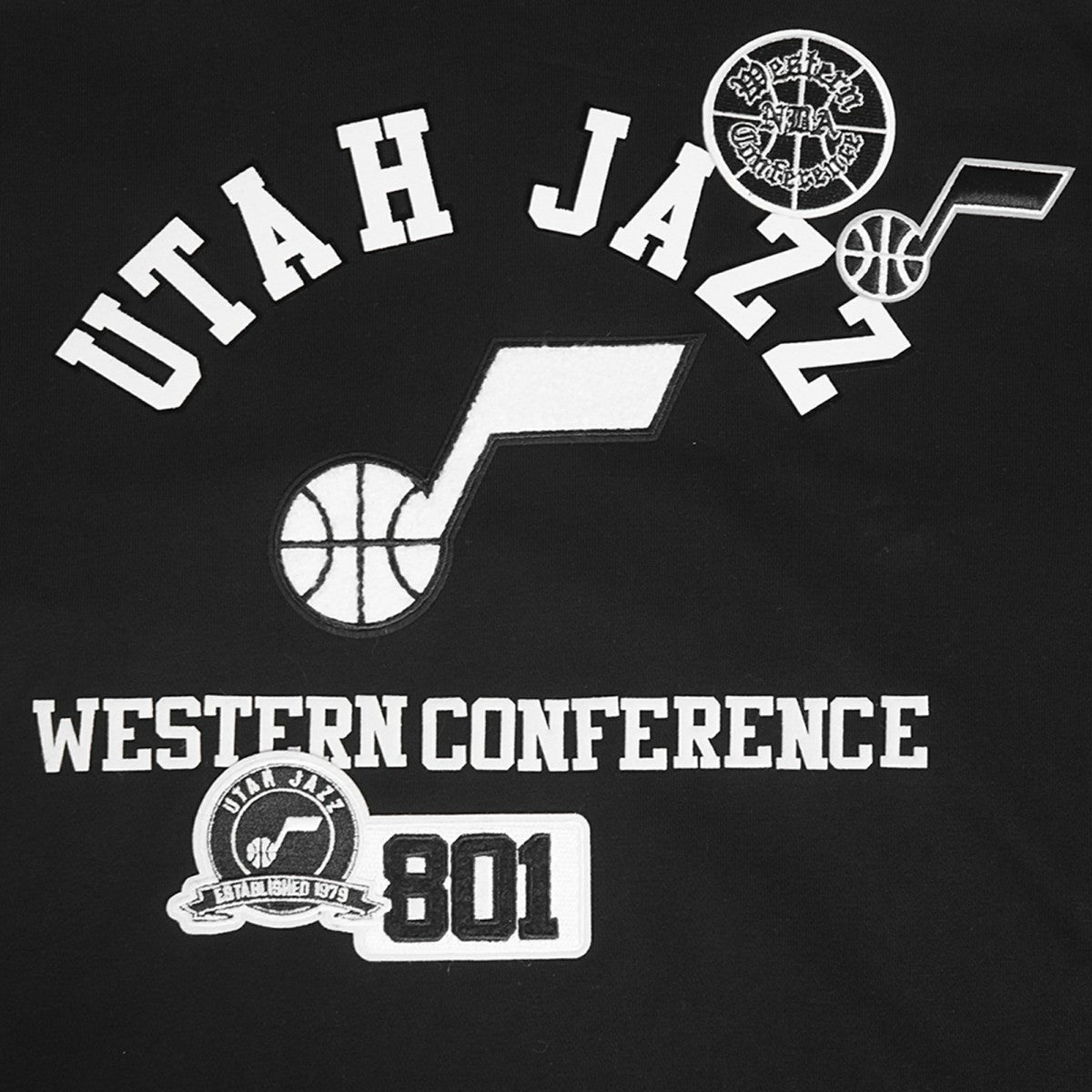 Utah Jazz Pro Standard Area Code Pullover Hoodie Black