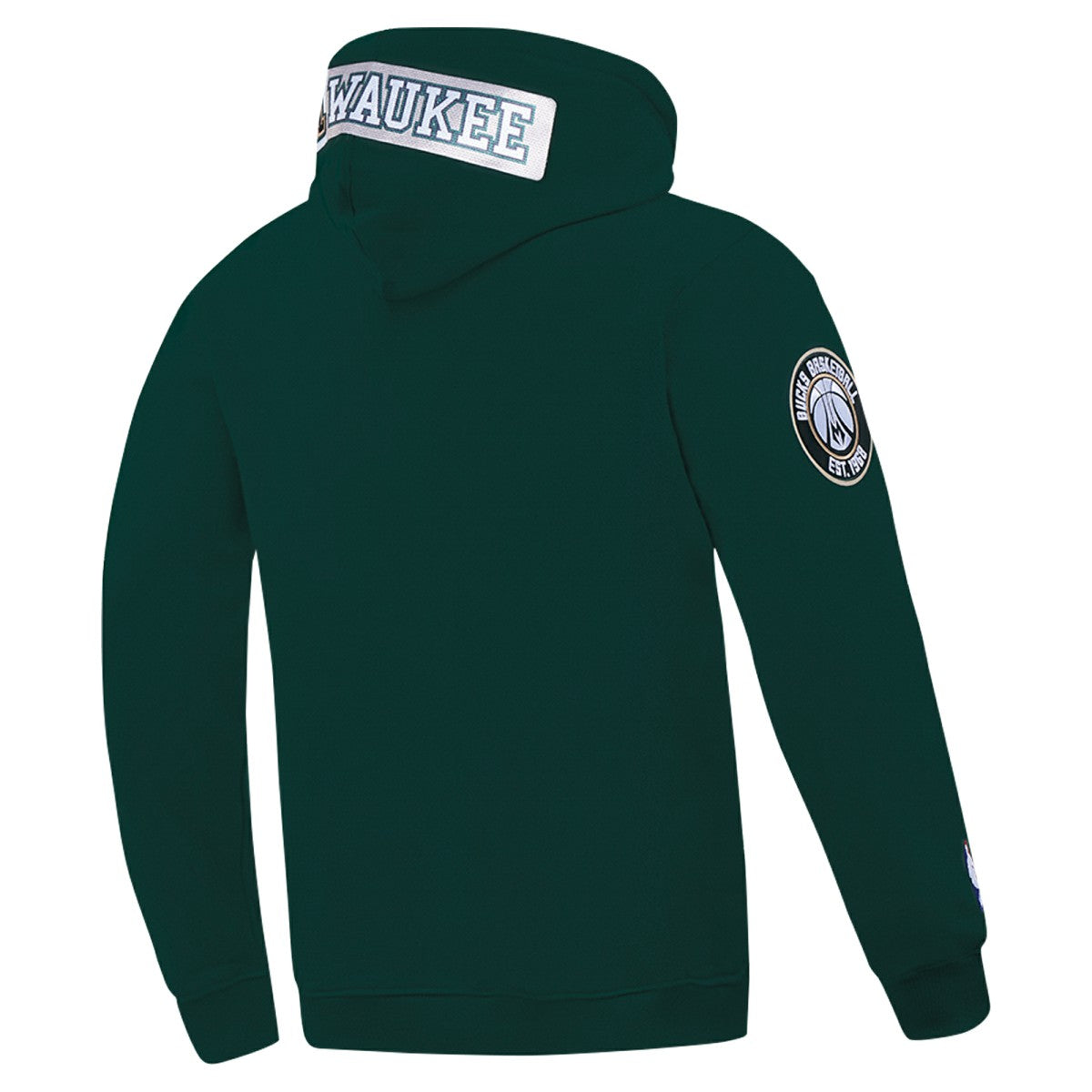 Milwaukee Bucks Pro Standard Split Logo Pullover Hoodie Hunter Green