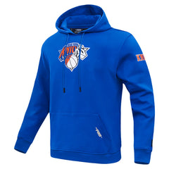 New York Knicks Pro Standard Split Logo Pullover Hoodie Blue