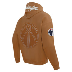 Washington Wizards Pro Standard Paint the City Drop Shoulder Pullover Hoodie Brown