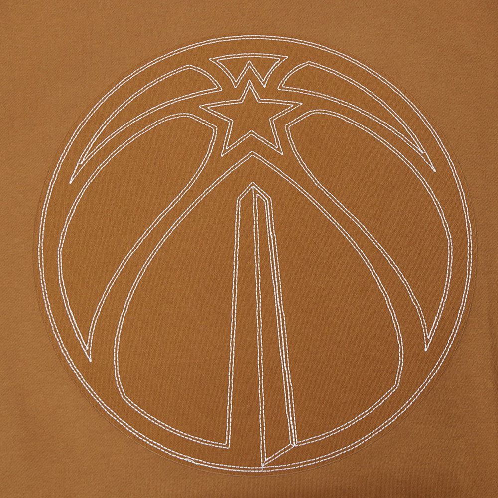 Washington Wizards Pro Standard Paint the City Drop Shoulder Pullover Hoodie Brown