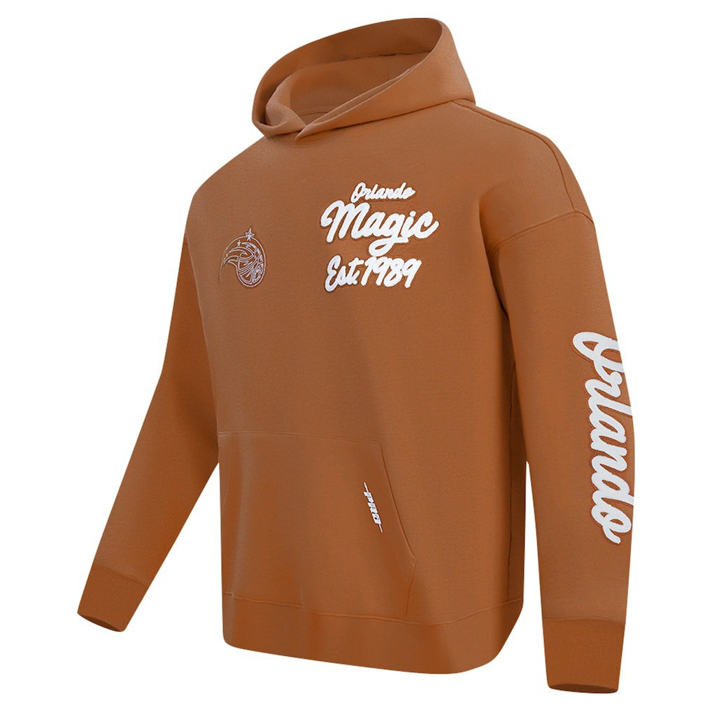 Orlando Magic Pro Standard Paint the City Drop Shoulder Pullover Hoodie Brown
