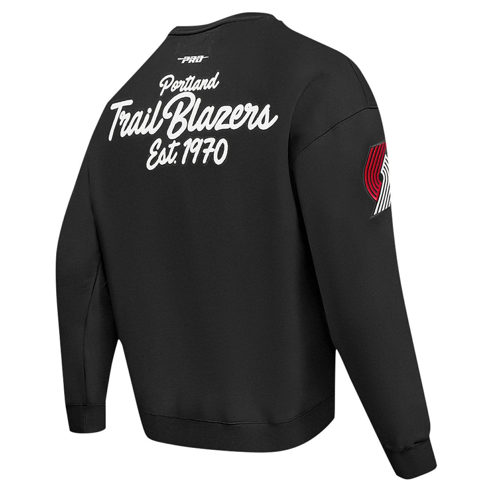 Portland Trail Blazers Pro Standard Paint the City Pullover Sweatshirt Black