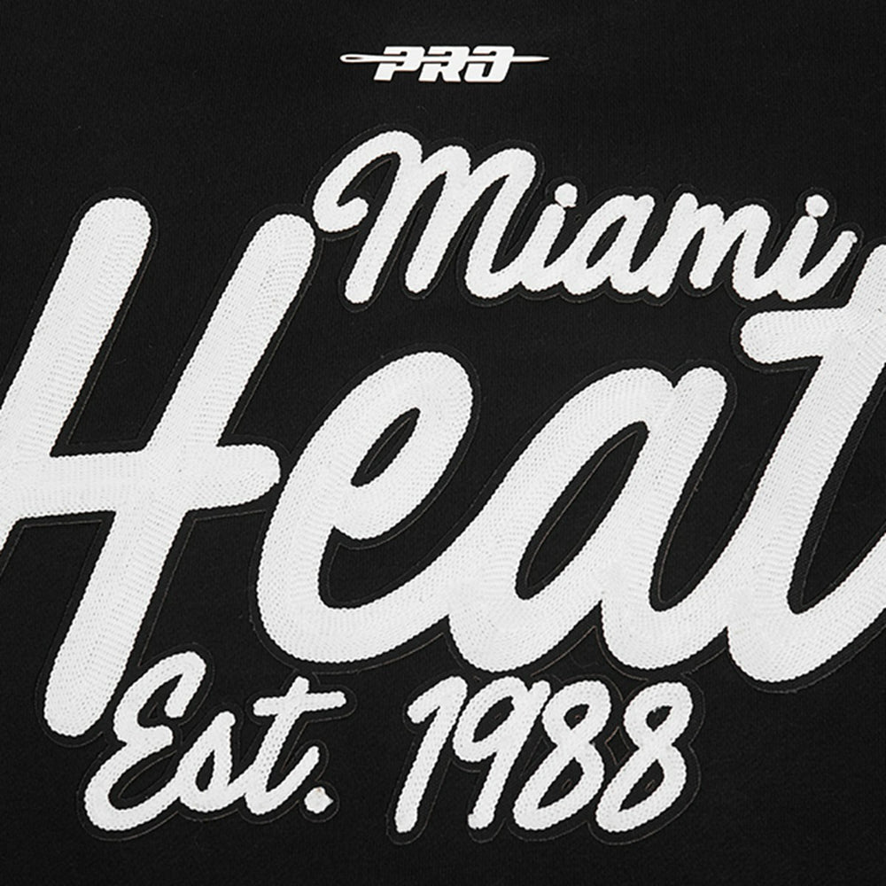 Miami Heat Pro Standard Paint the City Drop Shoulder Sweatshirt Black