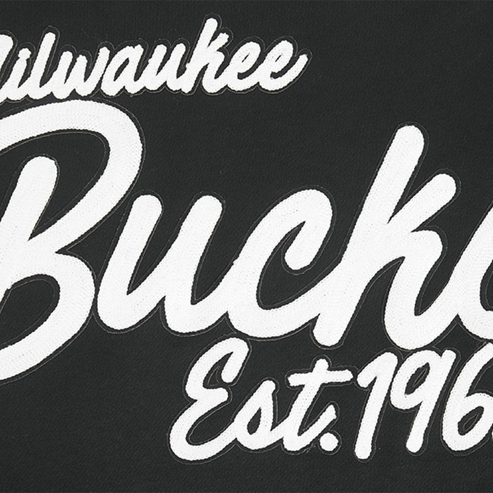 Milwaukee Bucks Pro Standard Paint the City Drop Shoulder Sweatshirt Black