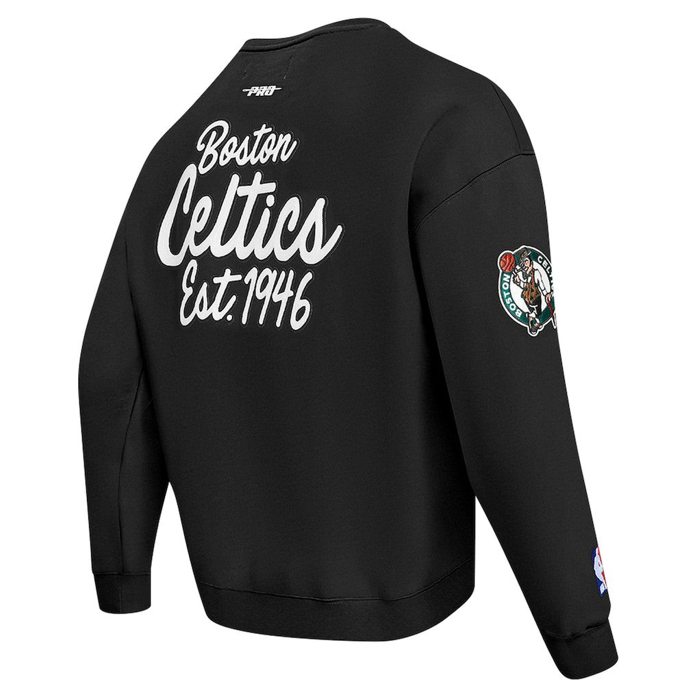 Boston Celtics Pro Standard Paint the City Drop Shoulder Sweatshirt Black